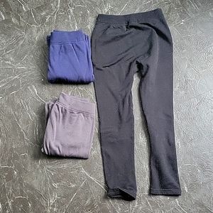 3 pairs fleeced limed legging